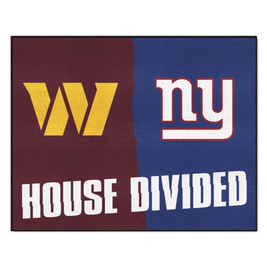 House Divided - Washington Commanders / New York Giants House Divided Mat by Fanmats