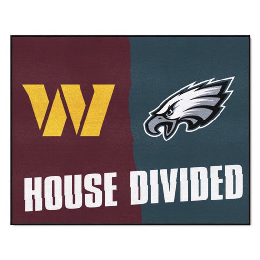 House Divided - Washington Commanders / Philadelphia Eagles House Divided Mat by Fanmats