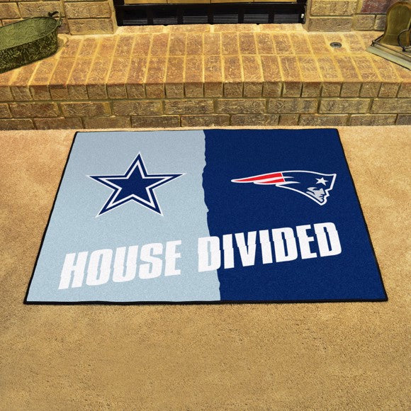 House Divided - Dallas Cowboys / New England Patriots House Divided Mat