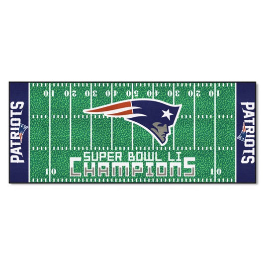 New England Patriots Super Bowl LI Champions Football Field Runner / Mat by Fanmats