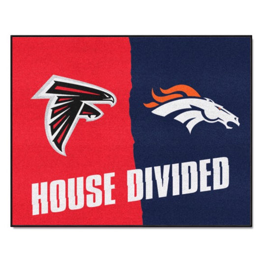 House Divided - Atlanta Falcons / Denver Broncos Mat / Rug by Fanmats
