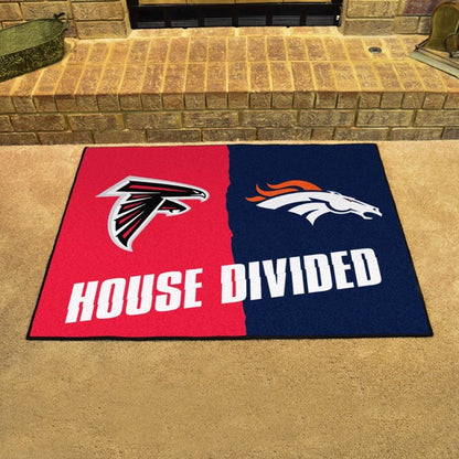 House Divided - Atlanta Falcons / Denver Broncos Mat / Rug by Fanmats