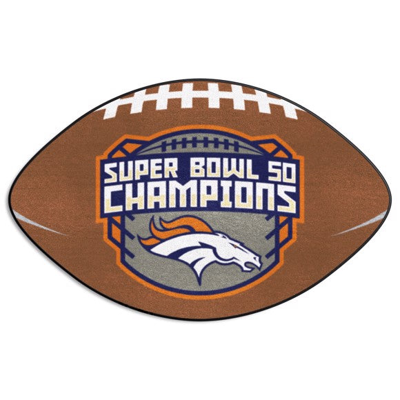 Denver Broncos Super Bowl 50 Football Rug / Mat by Fanmats