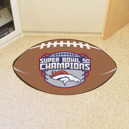 Denver Broncos Super Bowl 50 Football Rug / Mat by Fanmats