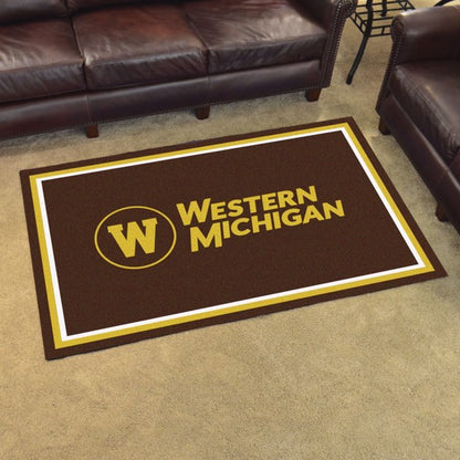 Western Michigan Broncos 4x6 Plush Area Rug