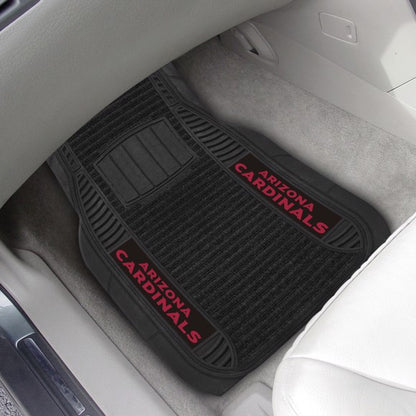 Arizona Cardinals 2-pc Deluxe Car Mat Set by Fanmats