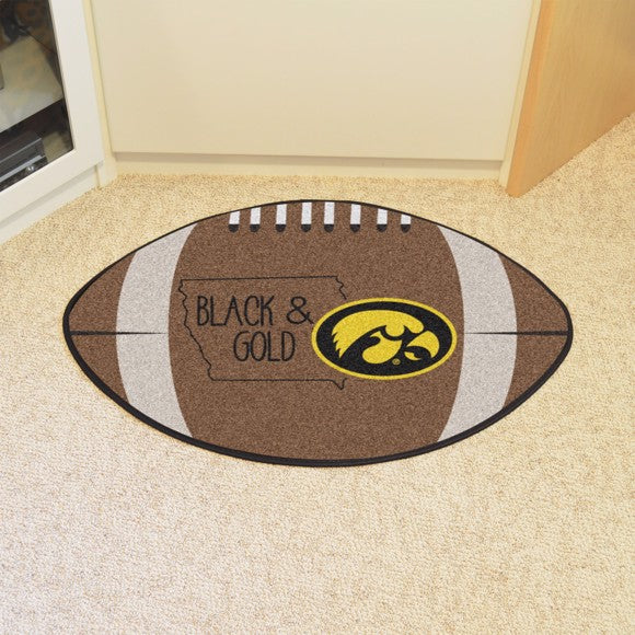 Iowa Hawkeyes Southern Style Football Rug / Mat by Fanmats