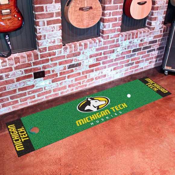 Michigan Tech Huskies Green Putting Mat by Fanmats