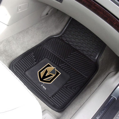 Vegas Golden Knights 2-pc Vinyl Car Mat Set by Fanmats