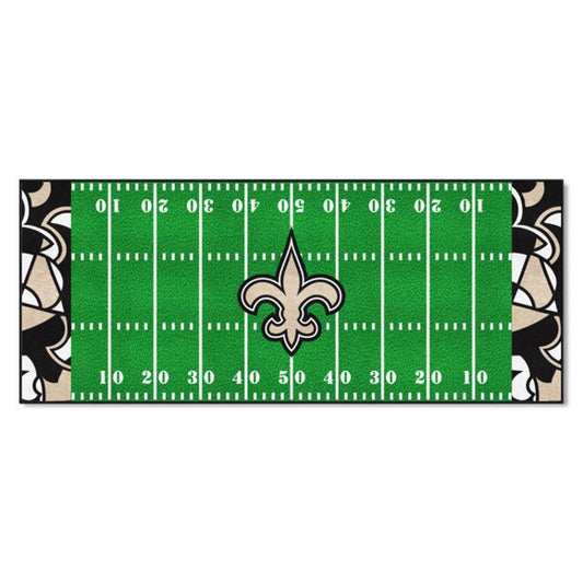 New Orleans Saints Alternate Football Field Runner / Mat by Fanmats