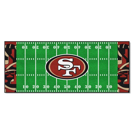 San Francisco 49ers Alternate Football Field Runner / Mat by Fanmats