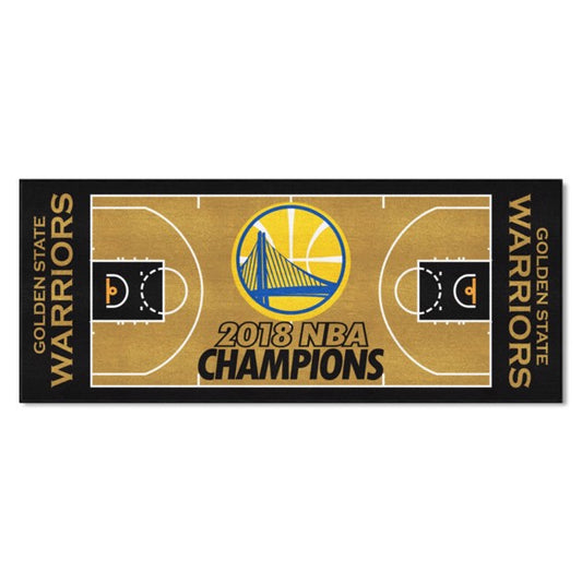 Golden State Warriors 2018 NBA Champs Large Court Runner / Mat by Fanmats