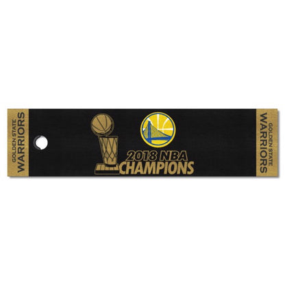 Golden State Warriors 2018 NBA Champs Green Putting Mat by Fanmats