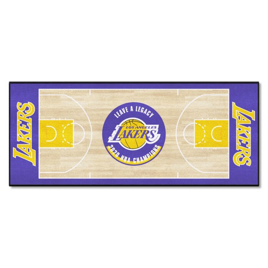 Los Angeles Lakers 2020 NBA Champs Large Court Runner / Mat by Fanmats