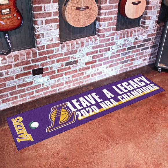 Los Angeles Lakers 2020 NBA Champs Green Putting Mat by Fanmats