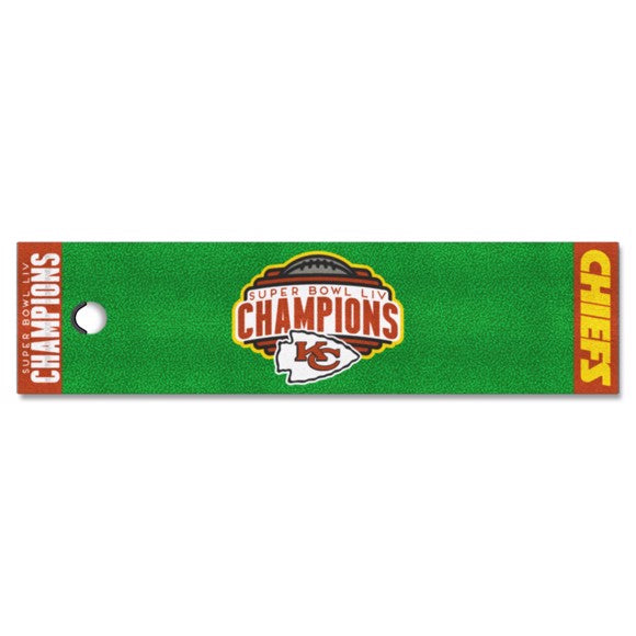 Kansas City Chiefs Super Bowl LIV Champs Green Putting Mat by Fanmats