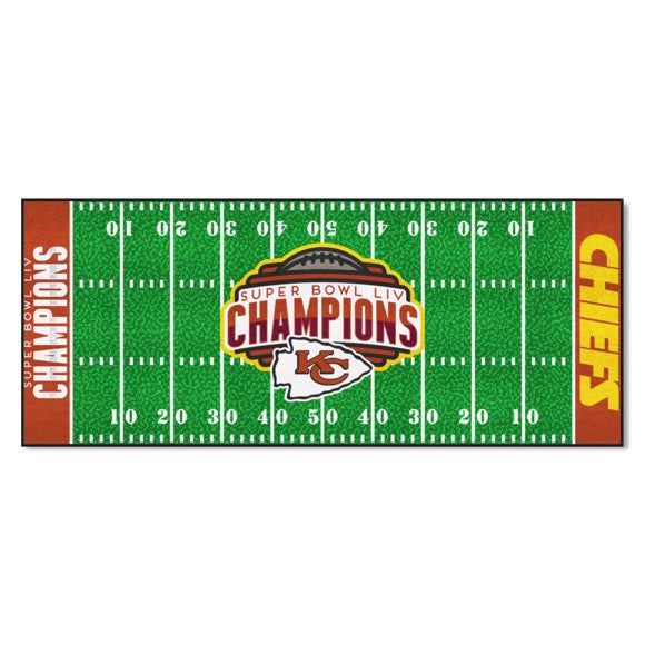 Kansas City Chiefs Super Bowl LIV Football Field Runner / Mat by Fanmats