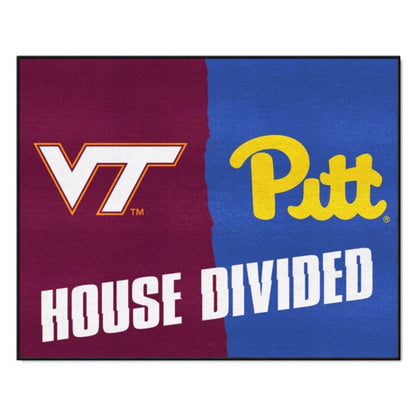 House Divided - Virginia Tech Hokies / Pittsburgh Panthers House Divided Mat by Fanmats