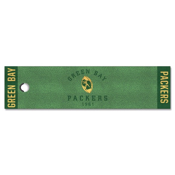 Green Bay Packers Retro Collection Green Putting Mat by Fanmats