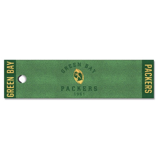 Green Bay Packers Retro Collection Green Putting Mat by Fanmats