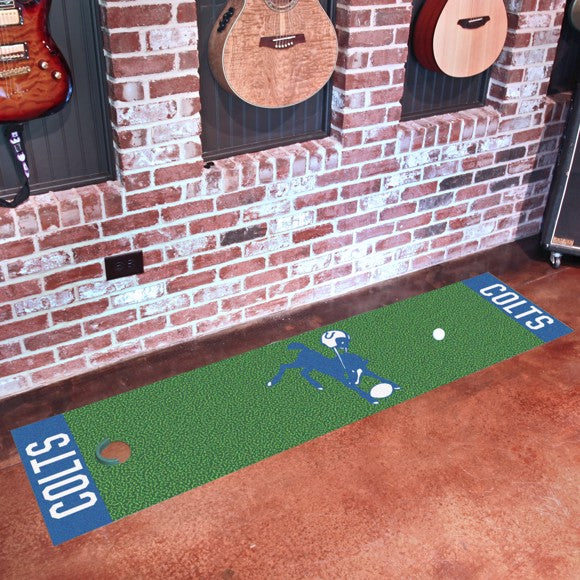 Indianapolis Colts Retro Green Putting Mat by Fanmats