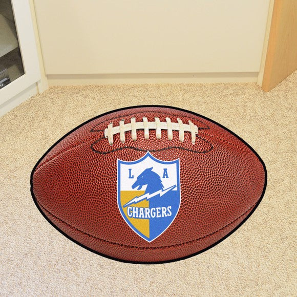 Los Angeles Chargers Retro Football Rug / Mat by Fanmats