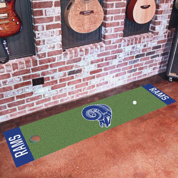 Los Angeles Rams Green Retro Putting Mat by Fanmats