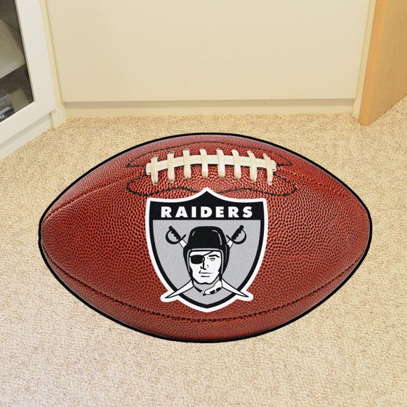 Las Vegas Raiders Retro Football Rug / Mat by Fanmats