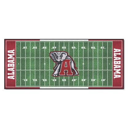 Alabama Crimson Tide Field Runner - 30"x72", True Team Colors, Non-Skid Backing, Machine Washable, Officially Licensed, Made in USA