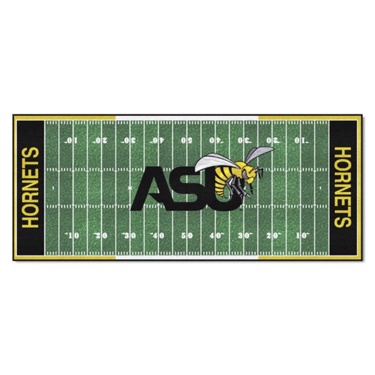 Alabama State Hornets Field Runner - 30"x72", True Team Colors, Non-Skid Backing, Machine Washable, Officially Licensed, Made in USA