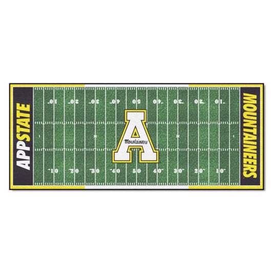 App State Mountaineers Field Runner - 30"x72", True Team Colors, Non-Skid Backing, Machine Washable, Officially Licensed, Made in USA