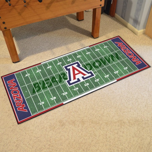 Arizona Wildcats Football Field Runner Mat / Rug by Fanmats