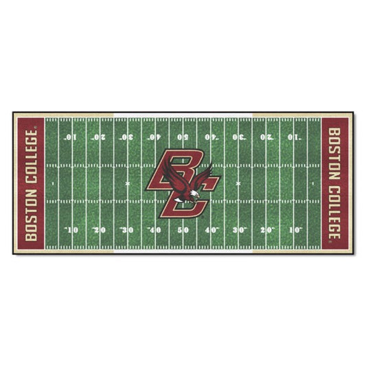 Boston College Eagles NCAA Field Runner - 30" x 72". True team colors, non-skid backing, machine washable. Made in USA. Officially Licensed