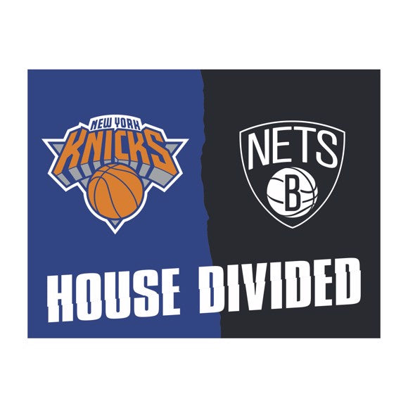 House Divided - New York Knicks / Brooklyn Nets House Divided Mat by Fanmats