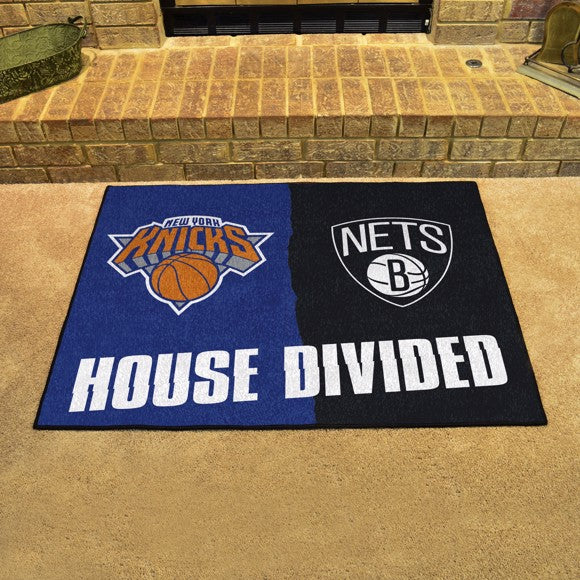 House Divided - New York Knicks / Brooklyn Nets House Divided Mat by Fanmats