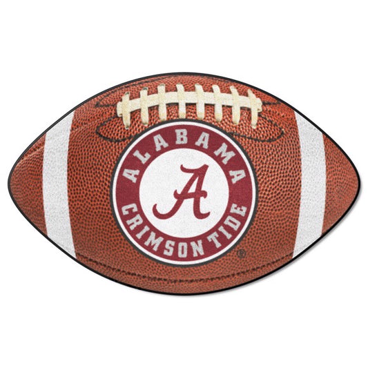 Alabama Crimson Tide Logo Football Rug / Mat by Fanmats