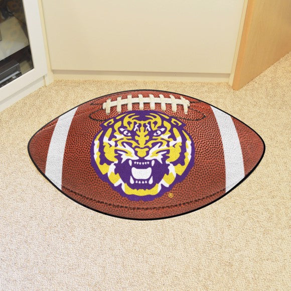 LSU Tigers Alternate Logo Football Rug / Mat by Fanmats