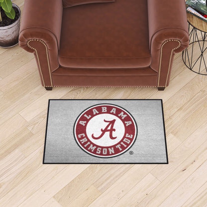 Alabama Crimson Tide Gray Starter Mat / Rug by Fanmats