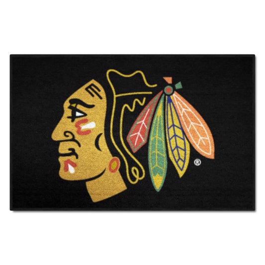 Chicago Blackhawks Logo Starter Rug / Mat by Fanmats