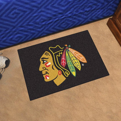 Chicago Blackhawks Logo Starter Rug / Mat by Fanmats