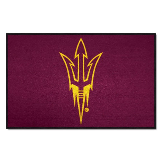 Arizona State Sun Devils Pitch Fork Logo Starter Rug / Mat by Fanmats