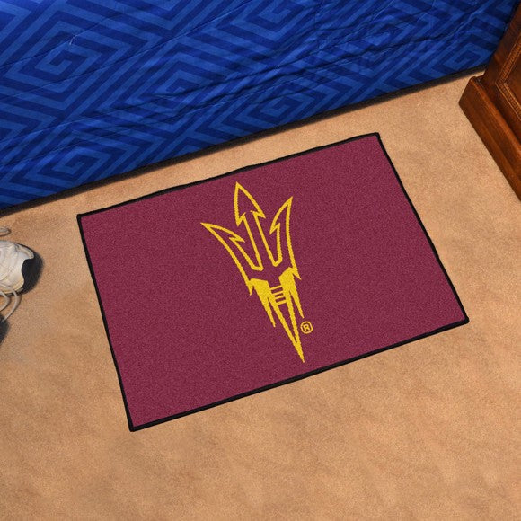 Arizona State Sun Devils Pitch Fork Logo Starter Rug / Mat by Fanmats