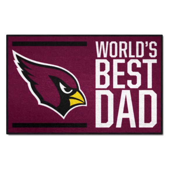 Arizona Cardinals World's Best Dad Starter Rug / Mat  by Fanmats