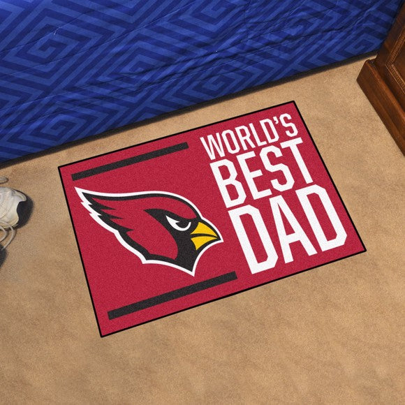 Arizona Cardinals World's Best Dad Starter Rug / Mat  by Fanmats