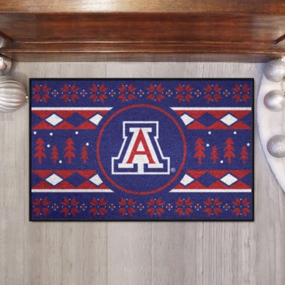 Arizona Wildcats Holiday Sweater Starter Rug / Mat by Fanmats