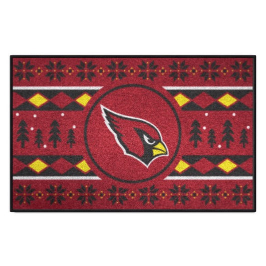 Arizona Cardinals Holiday Sweater Starter Rug / Mat  by Fanmats