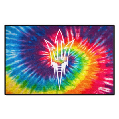 Arizona State Sun Devils Tie Dye Starter Rug / Mat by Fanmats