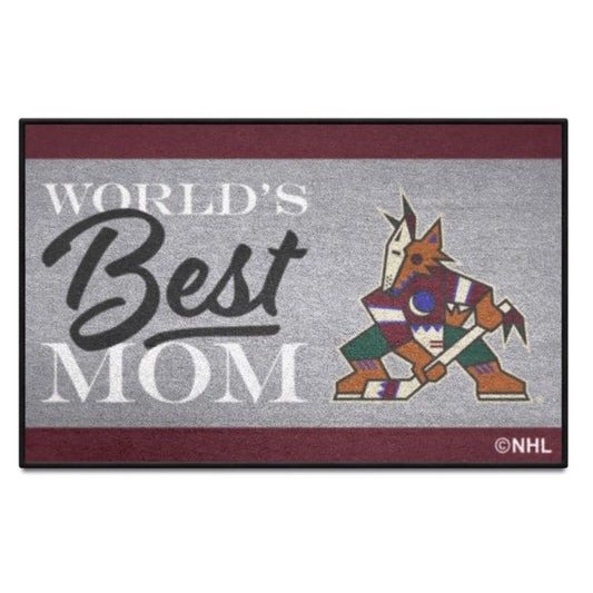 Arizona Coyotes World's Best Mom Rug / Mat by Fanmats