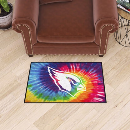 Arizona Cardinals Tie Dye Starter Rug / Mat  by Fanmats