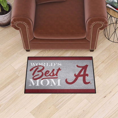 Alabama Crimson Tide Worlds Best Mom Starter Rug / Mat by Fanmats